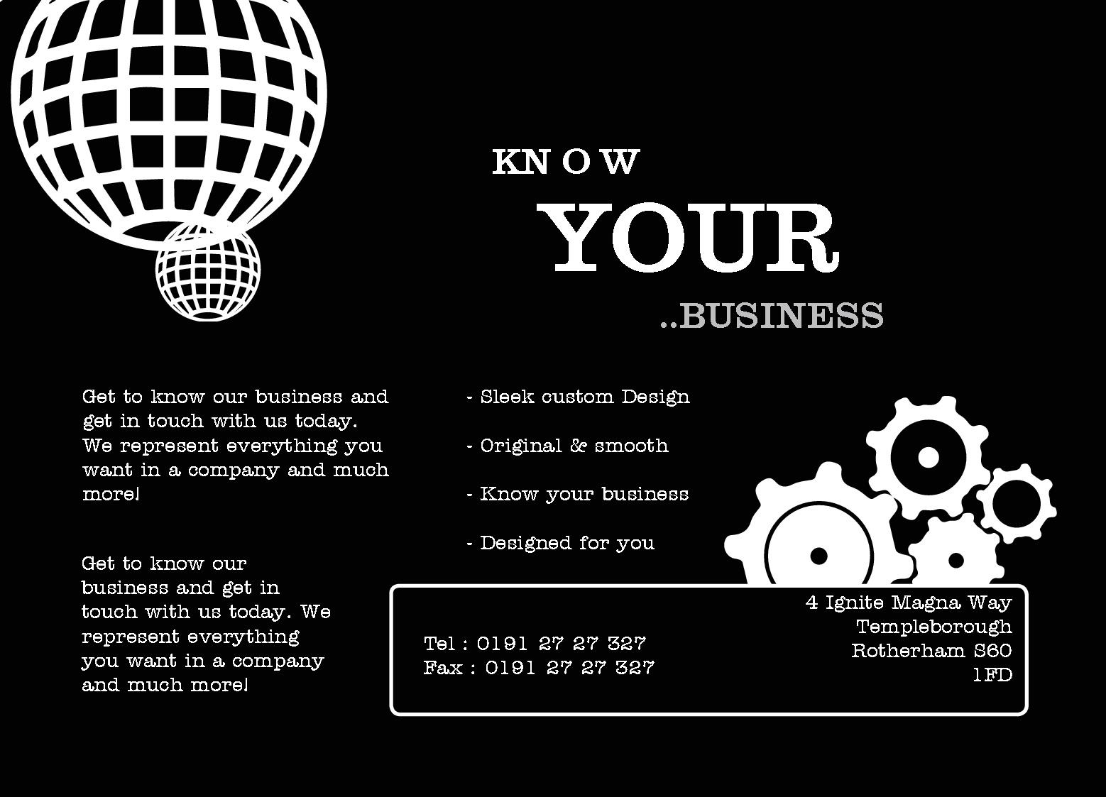 a6 leaflet flyer design