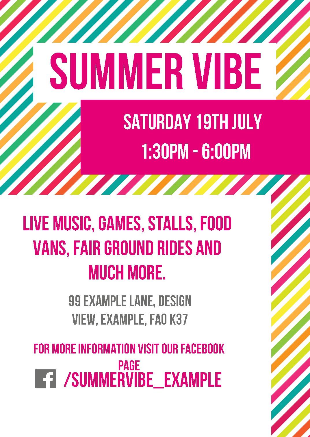 summer vibe correx signs design template